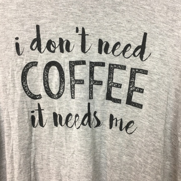 Grey Coffee graphic tee MEDIUM - Picture 3 of 4